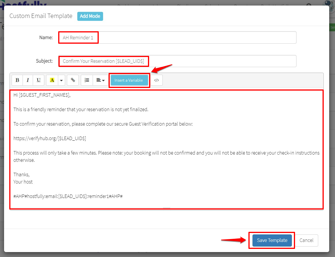 Screenshot_How to Create a New Custom Template (Reminder 1) on Hostfully