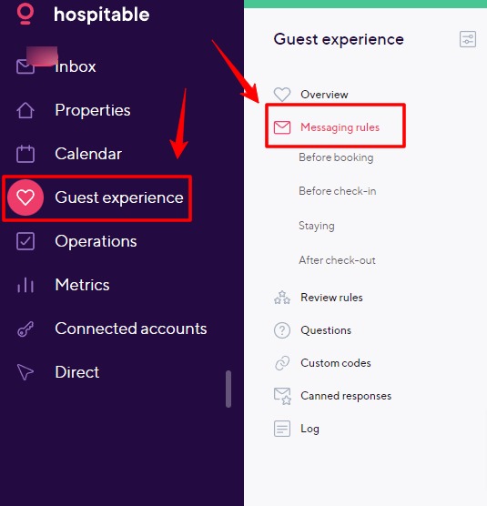 Screenshot_Where to Locate Messaging Rules on Hospitable